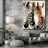 Paint by numbers zebra